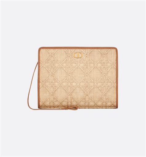 pochette raphia dior|Pochette Dea 30 Montaigne Raphia Cannage couleur naturel.